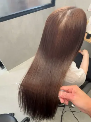 セミロング 透明感カラー特化/ 顔まわり特化/辻部のヘアスタイル