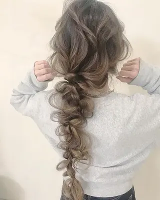 ヘアアレンジ 顔まわりカット/艶髪 カラー✨けいとのヘアスタイル