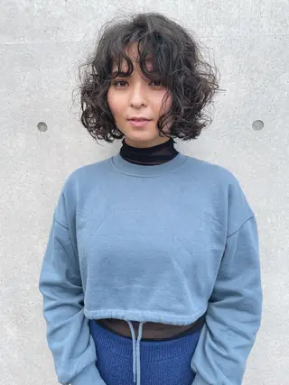 ショート パーマ センスをお届けします 大谷将生INFPのヘアスタイル