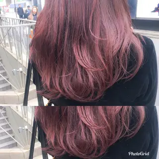 ロング カラー 北條 優輝のヘアスタイル