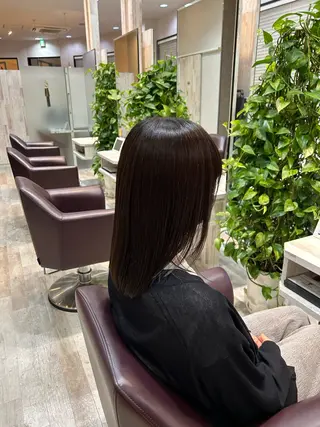 セミロング カラー Breath by first 富谷【ブレス バイ ファースト 富谷】所属・田口 舞衣のヘアスタイル