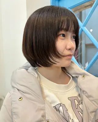 ショート ボブ／ミニボブ／ akaneのヘアスタイル