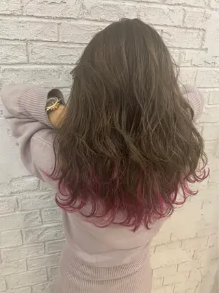 セミロング カラー 🎀モテ髪ﾐﾙｸﾃｨ ｰ🎀yasunaのヘアスタイル