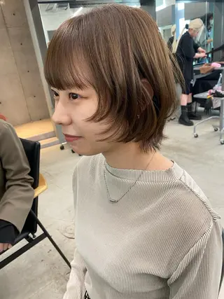 ミディアム カラー レイヤー/柔色 カラー/SAkiのヘアスタイル