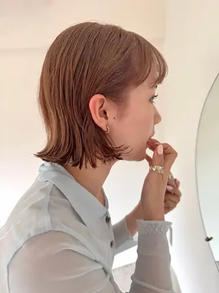 ショート カラー ブリーチ/レイヤー Kaito🐩/栄のヘアスタイル