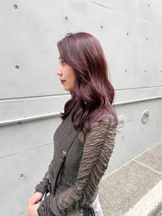 セミロング 🎗️mellow 神戸三宮 髪質改善のヘアスタイル