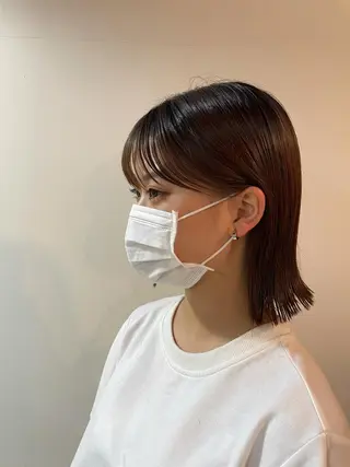 ミディアム 野間 祐哉のヘアスタイル