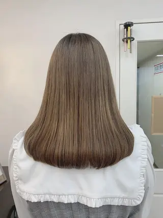 セミロング ✨艶カラー/韓国ヘア ✨momoriのヘアスタイル