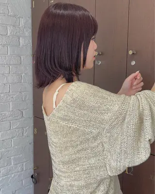 セミロング カラー ヘアアレンジ 🌼memoto 東三国店🌼のマツエク・マツパデザイン