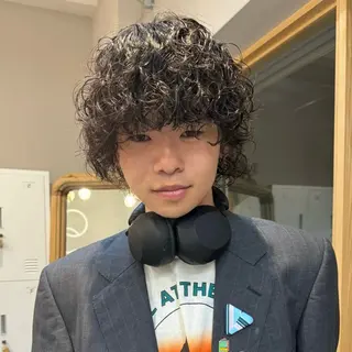 セミロング パーマ メンズ cope'u  emu所属・cope'u moneのヘアスタイル