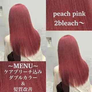 ロング カラー ハイトーン/ダブルカ ラー/RINKA🎀のヘアスタイル