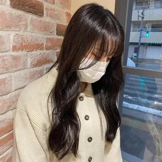 ロング カラー 関口 桃花🌷 暖色カラーのヘアスタイル