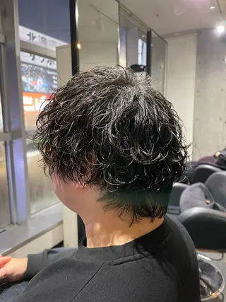 ショート パーマ メンズ 久保田 和正のヘアスタイル