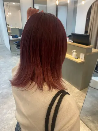 ミディアム カラー 【無料カットモデル】 水山まさはる🌸のヘアスタイル