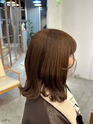 ミディアム カラー ブリーチカラー/ 透明感/aika¨̮のヘアスタイル