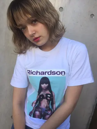 ミディアム HOODS hair salon所属・透明感カラー🌿ボブ ✨飛田　ケイのヘアスタイル