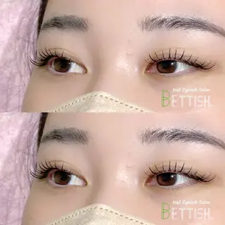 マツエク・マツパ BETTISH🩵 SERIのマツエク・マツパデザイン