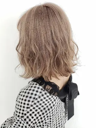 ミディアム カラー ヘアアレンジ 成瀬 弘光のヘアスタイル