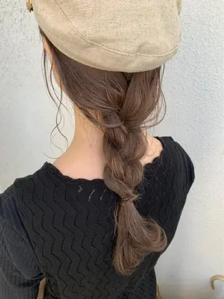 ロング カラー ヘアアレンジ 女性スタイリスト専門サロン Zina 天神所属・NANA／trend style🕊🍑のヘアスタイル