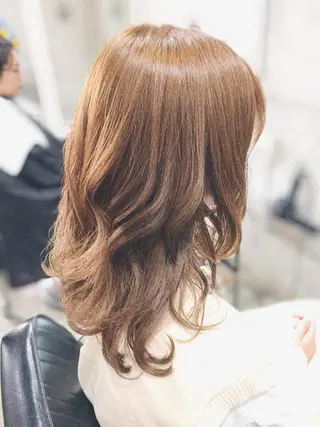 セミロング カラー hair deep /田口貴也のヘアスタイル