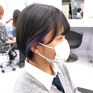 セミロング カラー ヘアアレンジ neon hair所属・🩵 JURI🩵のヘアスタイル