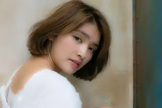 ミディアム 似合わせ艶髪カラー ❤️ハダユミのヘアスタイル