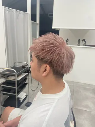 カラー メンズ 福田 文太のヘアスタイル