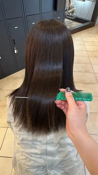 パーマ うる艶&縮毛矯正 ⟡.·小林理菜⟡.·のヘアスタイル