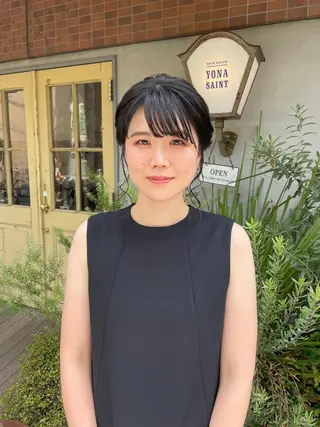 セミロング ヘアアレンジ KURIA‪‪*⋆ஐ ブリーチ/韓国ヘアのヘアスタイル