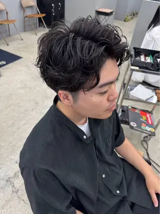 ショート パーマ メンズ メンズ専門サロン wokeのヘアスタイル