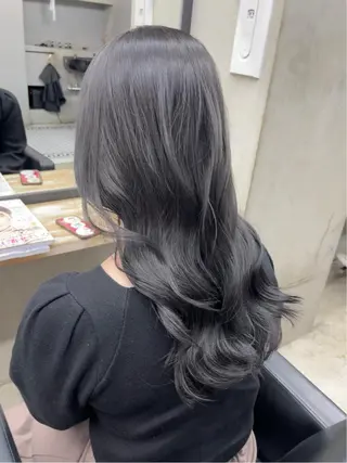 ロング カラー パーマ ヘアアレンジ メンズ キッズ ネイル マツエク・マツパ アイブロウ 🌸グレージュ/ ベージュ🌸yutaのヘアスタイル