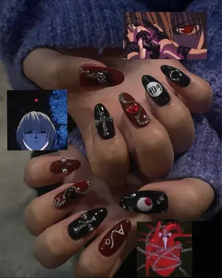 ネイル AMRITA omotesando所属・艶ｶﾗｰ･:*個性派 ﾈｲﾙ🦋mire-のネイルデザイン