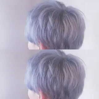 メンズ カラー JIL BLAN 京都所属・RU RIのヘアスタイル