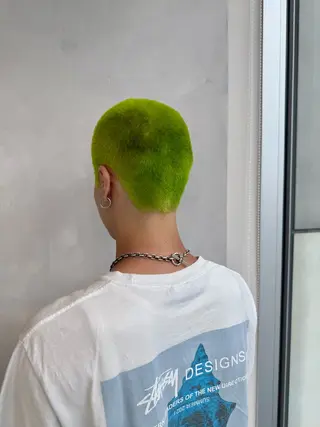 ショート カラー メンズ 渋谷レイヤーカット/ 暖色艶カラー🩵高橋のヘアスタイル