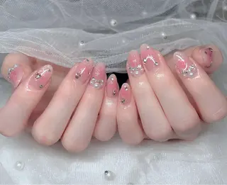 ネイル 🎀PG🩵 ネイルサロンのネイルデザイン