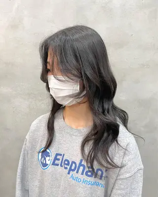 ロング ヘアアレンジ 【ピンク/韓国ヘア/ ヘアセット】亜海のヘアスタイル