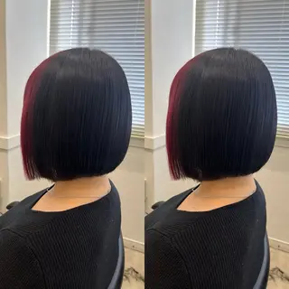 ショート 縮毛矯正/髪質改善 /レイヤー/韓国のヘアスタイル