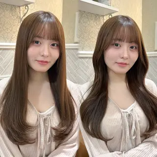 ロング レイヤー/顔周り /ボブ/銀座/サラのヘアスタイル