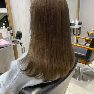 セミロング カラー ヒロミ/アレンジ/ アンニュイ/透け感のヘアスタイル