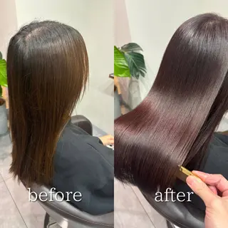 ミディアム ROOM所属・髪質改善・縮毛矯正/ 下村陽平のヘアスタイル