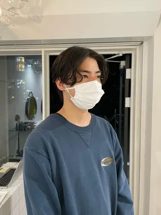 パーマ メンズ Koto🌿 ブリーチなしカラーのヘアスタイル