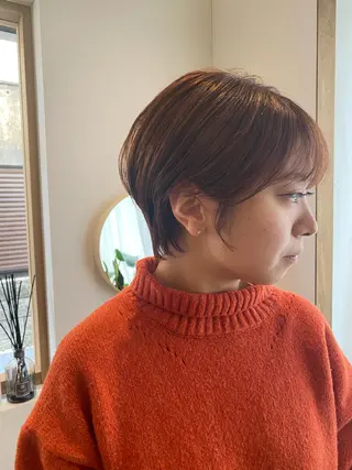 ショート カラー 美髪ストレート 川本雄己のヘアスタイル