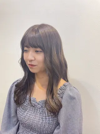 ロング カラー 奈良 明日香のヘアスタイル