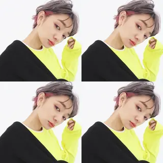 ショート カラー パーマ Memories水天宮前所属・花渕 俊彦のヘアスタイル