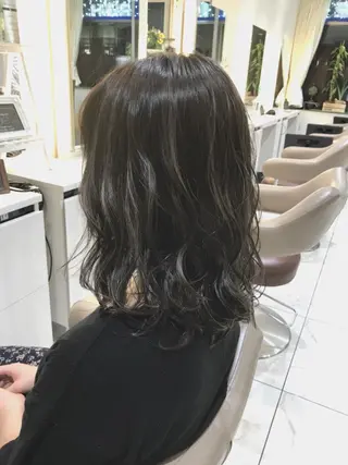 ミディアム カラー 山崎俊輔/髪質改善 /バレイヤージュのヘアスタイル