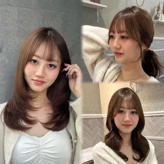 ロング レイヤー/顔周り /ボブ/銀座/サラのヘアスタイル