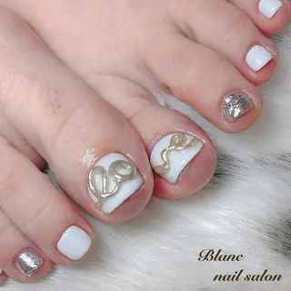 ショート Blanc ブランのネイルデザイン