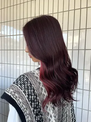 ロング カラー acero + hair&eyelash 幸手店【アチェロ】所属・ハイライトハイトーン 💖MOMOKAのヘアスタイル