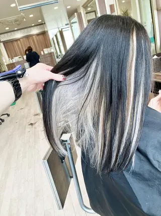 ロング カラー Re:st所属・Miyavi/カラー ショートボブのヘアスタイル