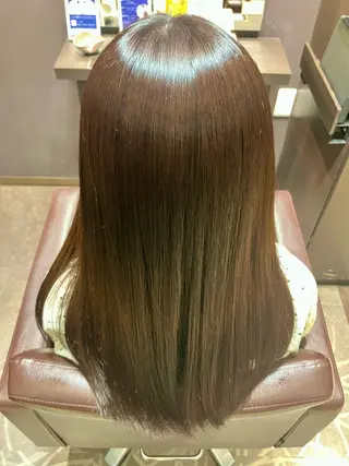 セミロング カラー 小池 穂果/ 府中のヘアスタイル